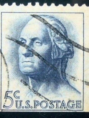 Selo postal dos Estados Unidos de 1962 George Washington xEru