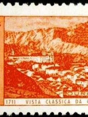 Selo postal do Brasil de 1961 Ouro Preto - C 462 M