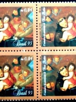 Quadra de selos postais de 1995 Santo Antonio