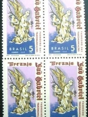 Quadra de selos postais Comemorativos de 1969 - C 629 N