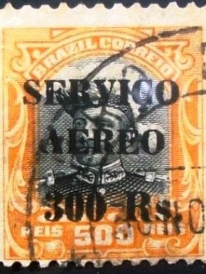 Selo postal AÉREO do Brasil de 1927 - A 5 U