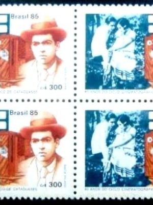 Quadra postal do Brasil de 1985 H. Mauro