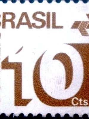 Selo postal Regular emitido no Brasil em 1974 541 M