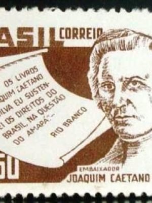 Selo postal do Brasil de 1958 Joaquim Caetano e Silva