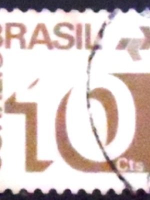 Selo postal Regular emitido no BRASIL em 1972 - 539 U