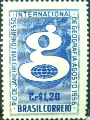 Selo postal comemorativo do Brasil de 1956 - C 374 M