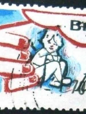 Selo postal do Brasil de 1968 UNICEF 10 - C 612 U