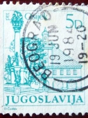 Selo postal da Iugoslávia de 1983 Fortress and pillar vow