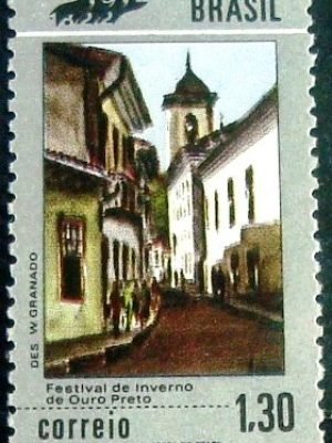 Selo postal COMEMORATIVO do BRASIL de 1972 - C 724 M