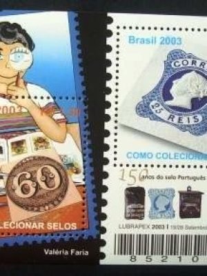 Bloco postal do Brasil de 2003 Como Colecionar Selos