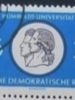 Selo postal da Alemanha Oriental de 1960 Humboldt University