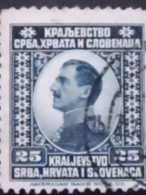 Selo postal do Estado dos Eslovenos de 1921 Crown Prince Alexander