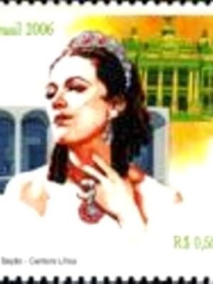 Selo postal do Brasil de 2006 Bidu Sayão M