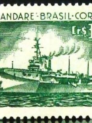 Selo postal do Brasil de 1958 Almirante Tamandaré
