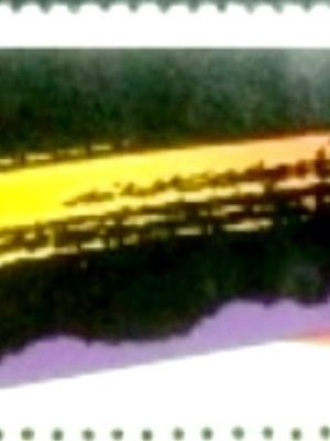 Selo postal do Brasil de 1986 Cometa Halley N