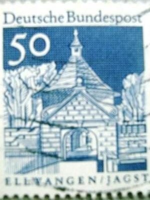 Selo postal da Alemanha de 1967 Castle Gate