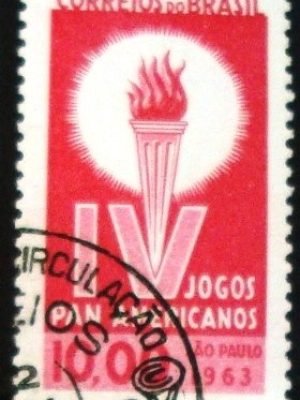 Selo postal do Brasil de 1963 IV Jogos Panamericanos - C 489 N1D