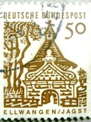 Selo postal da Alemanha de 1964 Castlegate