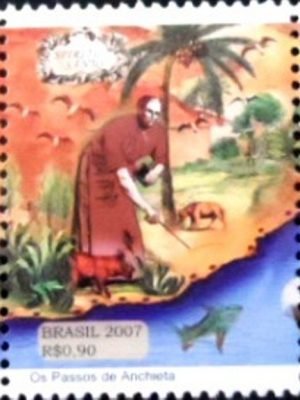 Selo postal do Brasil de 2007 Anchieta M