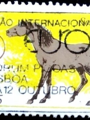 Selo postal de Portugal de 1986 Sorraia