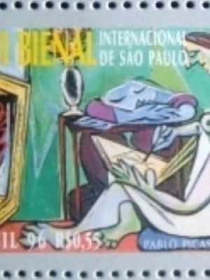 Selo postal do Brasil de 1996 Le Jeune - Picasso