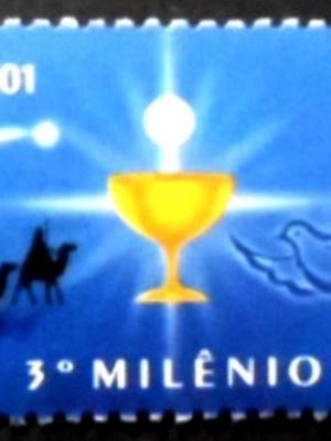 Selo postal do Brasil de 2001 Cristão M