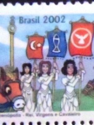 Selo postal do Brasil de 2002 Reis e Virgens M