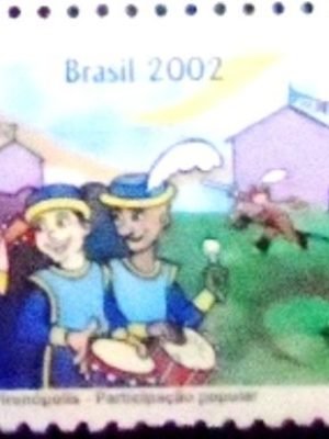 Selo postal do Brasil de 2002 Populares M
