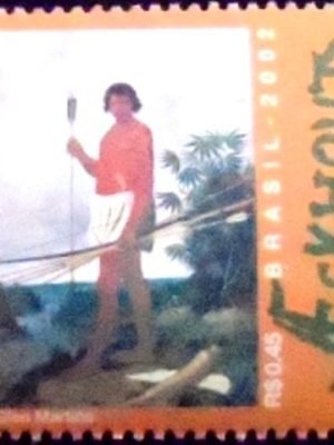 Selo postal do Brasil de 2002 Tupi M