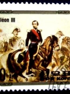 Selo postal da Coréia do Norte de 1984 Napoleon III