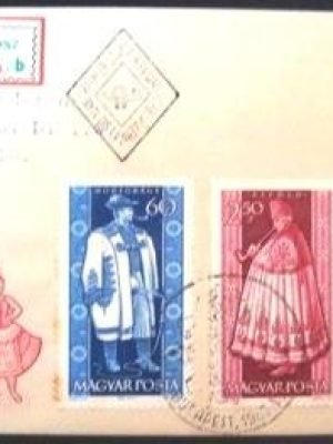 Envelope 1º Dia - EPD - 1963 - Hungria - Folk Costumes