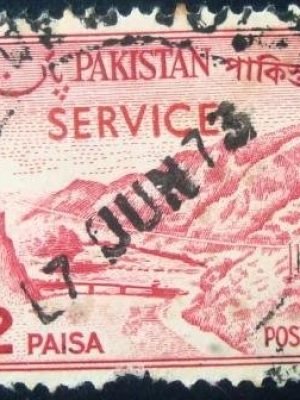 Selo postal do Paquistão de 1965 Khyber Pass