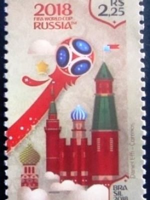 Selo postal do Brasil de 2018 Moscow