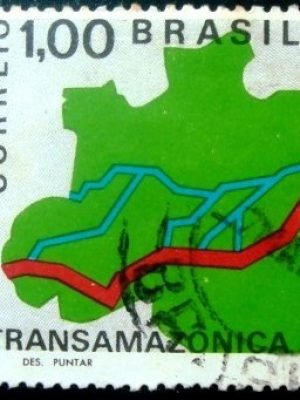 Selo postal Comemorativo do Brasil de 1971 - C 700 U