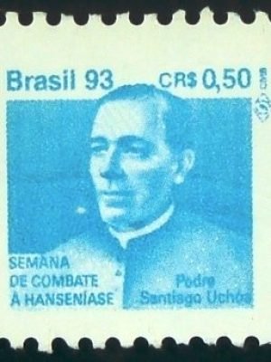 Selo postal do Brasil de 1993 Padre Santiago Uchoa
