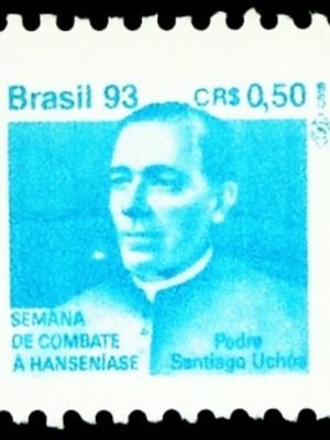 Selo postal do Brasil de 1993 Padre Santiago Uchoa