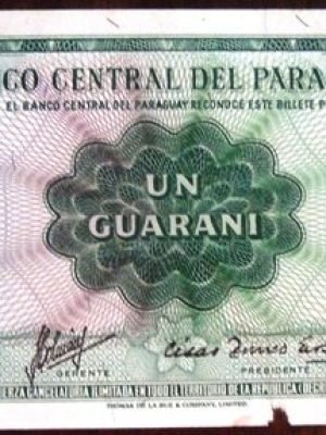 Cédula Paraguai 1963 1 guarani 99588