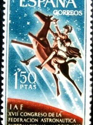 Selo postal da Espanha de 1966 World Congress of Psychiatry