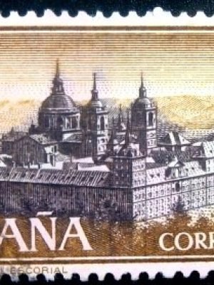 Selo postal da Espanha de 1961 Monastery of San Lorenzo