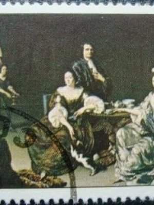 Selo postal de Cuba de 1980 Family Meeting