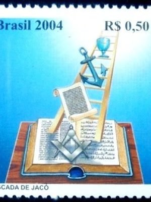 Selo postal do Brasil de 2004 Livro da Lei
