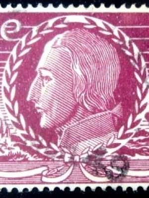 Selo postal da Irlanda de 1948 Theobald Wolf Tone