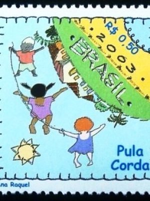 Selo postal do Brasil de 2003 Pula Corda
