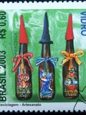 Série de selos postais do Brasil de 2003 Reciclagem Vidro