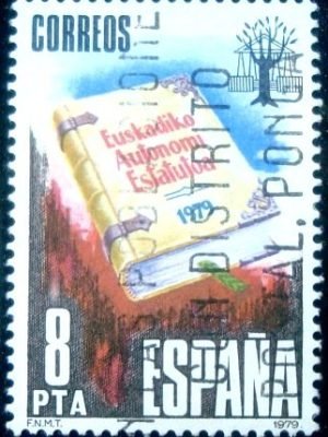 Selo postal da Espanha de 1979 Basque Autonomy