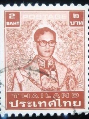Selo postal da Thailândia de 1986 King Bhumipol