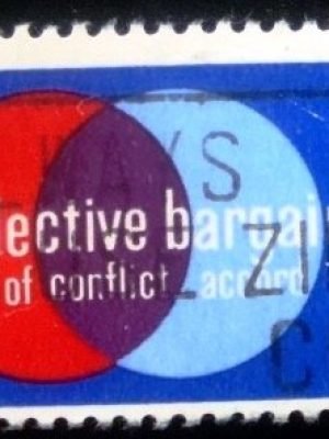 Selo postal dos Estados Unidos de 1975 Labor and Management