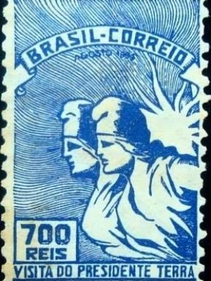 Selo postal do Brasil de 1935 Gabriel Terra 700