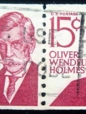 Par de selos postais dos Estados Unidos de 1978 Oliver W.Holmes IyC