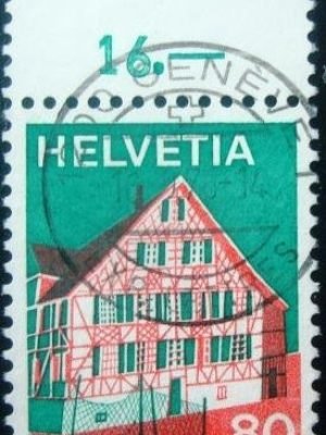 Selo postal da Suíça de 1973 Ermatingen